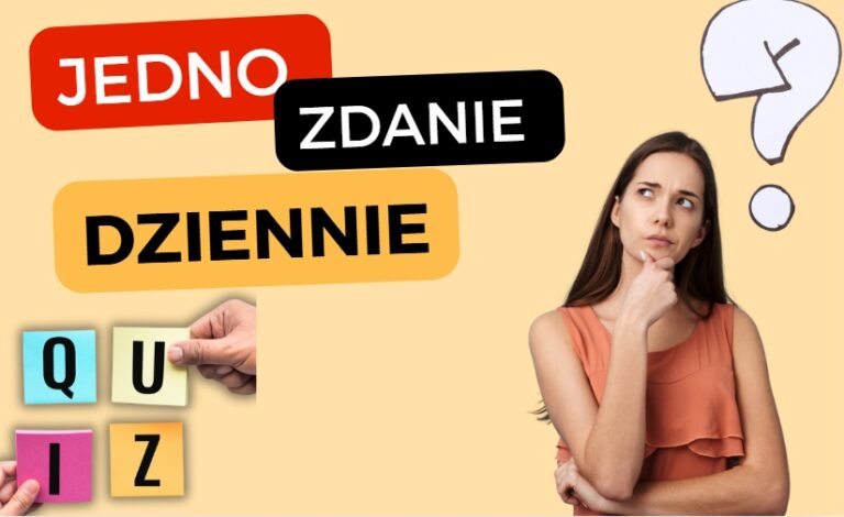 Jedno (codzienne!) zdanie dziennie – Kurs ROCZNY