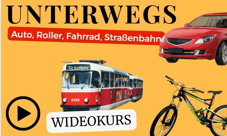 Unterwegs: Auto, Roller, Fahrrad, Straßenbahn (ZAPOWIEDŹ)