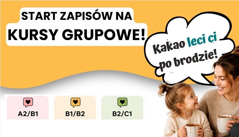 Zapisy na grupowy kurs niemieckiego dla mam online – praktyczna nauka języka z codziennych scen z życia.