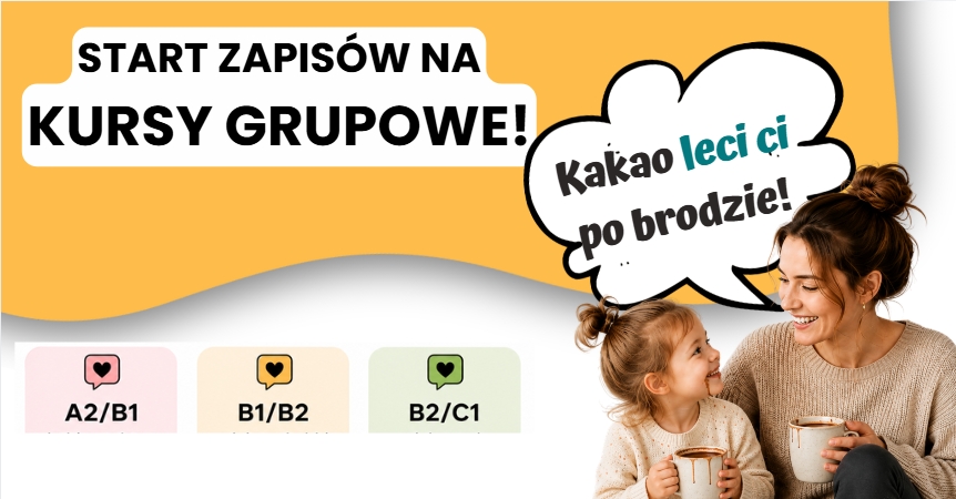 Zapisy na grupowy kurs niemieckiego dla mam online – praktyczna nauka języka z codziennych scen z życia.